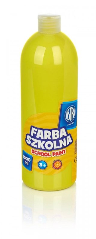 Farby szkolne w butelce 1 l cytrynowy ASTRA 301217054