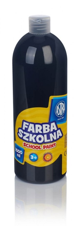 Farby szkolne w butelce 1 l czarny ASTRA 301217055