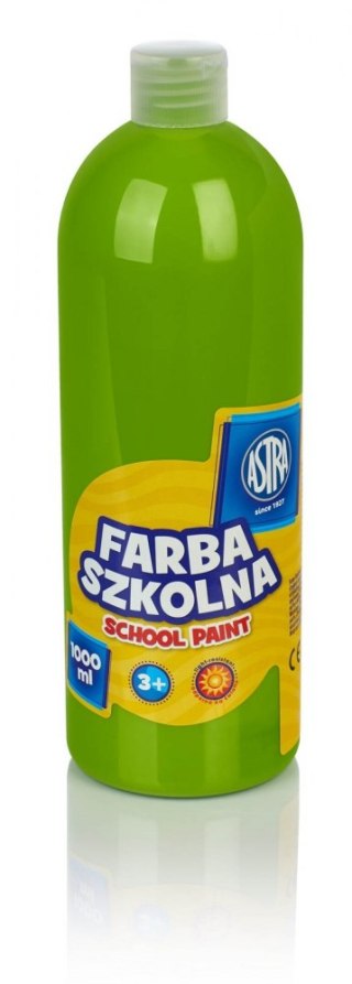 Farby szkolne w butelce 1 l limonkowy ASTRA 301217045