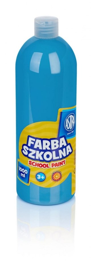 Farby szkolne w butelce 1 l niebieski ASTRA 301217047