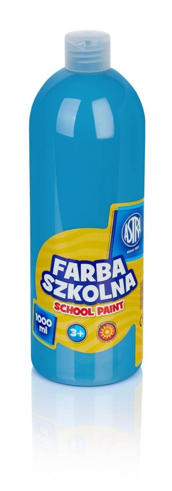 Farby szkolne w butelce 1 l niebieski ASTRA 301217047