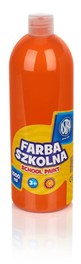 Farby szkolne w butelce 1 l pomarańczowy ASTRA 301217060