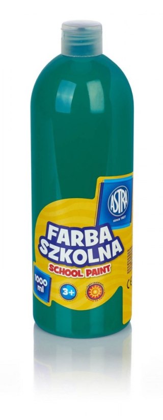 Farby szkolne w butelce 1 l szmaragdowy ASTRA 301217063