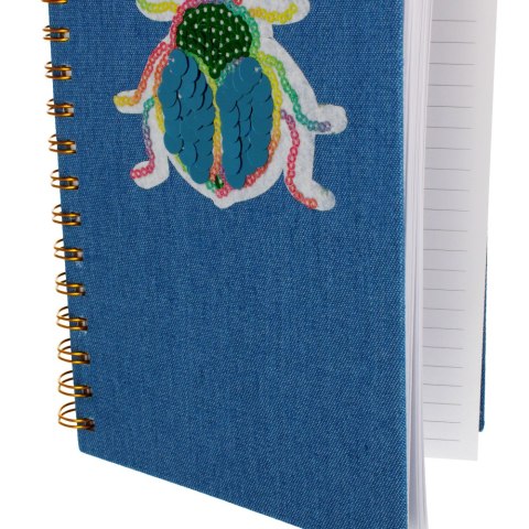 Kołonotes A5/100k oprawa twarda jeans STARPAK 453589
