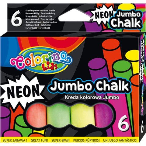 Kreda chodnikowa 6kol Jumbo neon Colorino Kids PATIO 92081