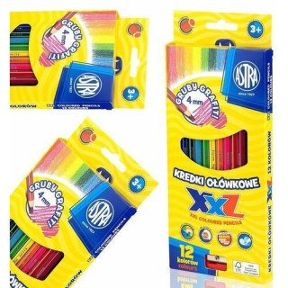 Kredki ołówkowe 12 kolorów ASTRA 312120002