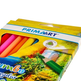 Kredki ołówkowe 12 kolorów Jumbo trójkątne PRIMA ART 447727