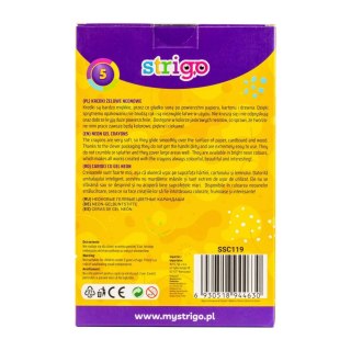 Kredki żelowe 5kol neon Strigo PILOT SSC119