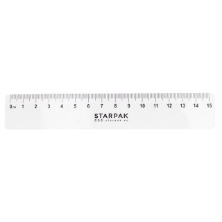 Linijka plastikowa 15cm STARPAK 438871