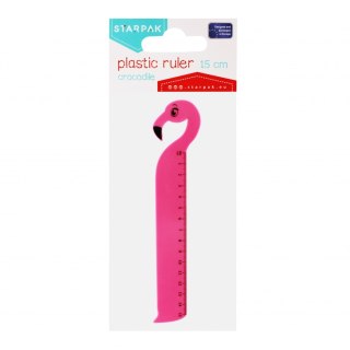 Linijka plastikowa Flaming 15cm PBH STARPAK 470962