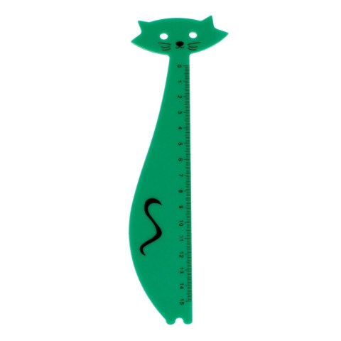 Linijka plastikowa Kot 15cm STARPAK 447744