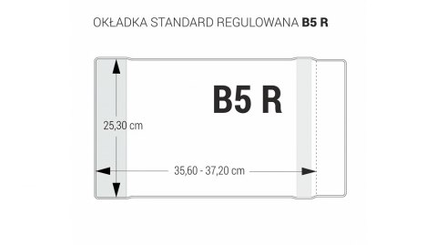 Okładka regulowana B5 - 253 bezbarwna op 25 BIURFOL OZB-45