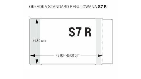 Okładka regulowana B5 - 258 bezbarwna BIURFOL OZB-58