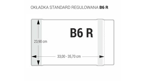Okładka regulowana B6 - 239 bezbarwna BIURFOL OZB-42