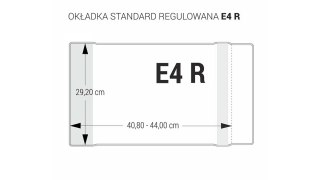 Okładka regulowana E4 - 292 bezbarwna BIURFOL OZB-57