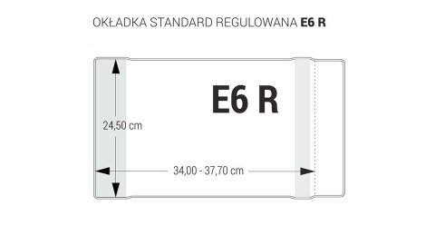 Okładka regulowana E6 - 245 bezbarwna BIURFOL OZB-47