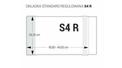 Okładka regulowana S4 - 287 bezbarwna BIURFOL OZB-49