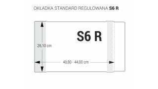 Okładka regulowana S6 - 261 bezbarwna BIURFOL OZB-52