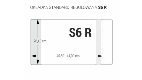 Okładka regulowana S6 - 261 bezbarwna BIURFOL OZB-52
