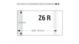 Okładka regulowana Z6 - 272 bezbarwna BIURFOL OZB-40