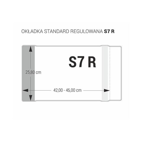 Okładka standard S7-258 regulowana z kodem na szt. op. 25 BIURFOL OZK-58
