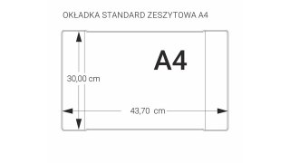 Okładka zeszytowa A4 bezbarwna z kodem na szt. BIURFOL OZ-02-01