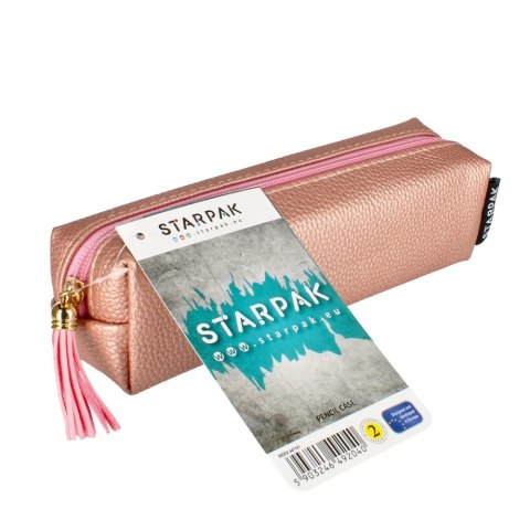 Piórnik saszetka 1zamek Fringe róż STARPAK 447191