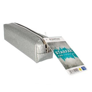 Piórnik saszetka 1zamek Star srebro STARPAK 447182