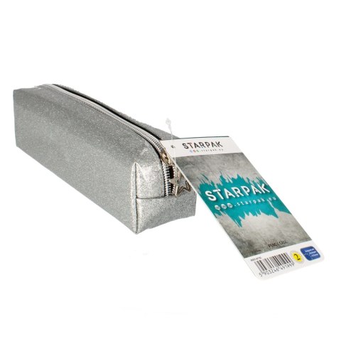 Piórnik saszetka 1zamek Star srebro STARPAK 447182
