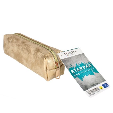 Piórnik saszetka 1zamek złoty STARPAK 447193