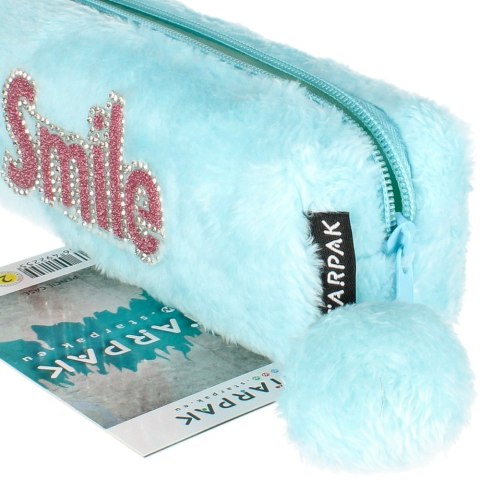 Piórnik saszetka pluszowa 1zamek Smile STARPAK 447226