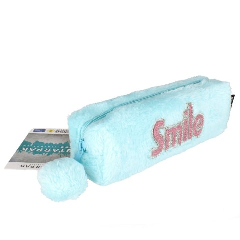 Piórnik saszetka pluszowa 1zamek Smile STARPAK 447226