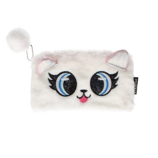 Piórnik saszetka pluszowy 1zamek Big Eyes White STARPAK 471826
