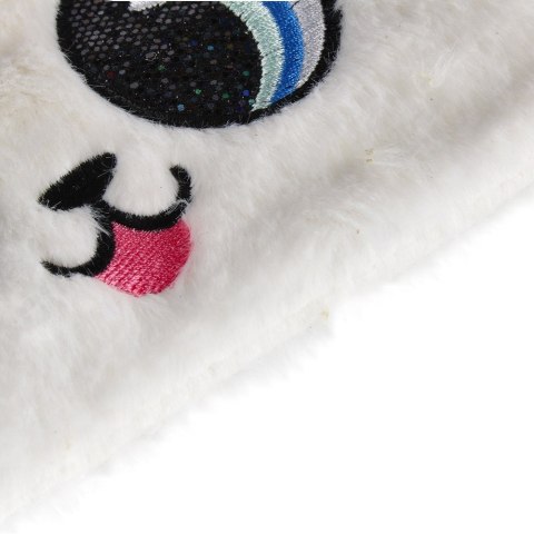 Piórnik saszetka pluszowy 1zamek Big Eyes White STARPAK 471826