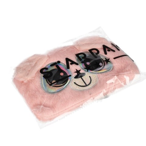 Piórnik saszetka pluszowy 1zamek Big Eyes różowy STARPAK 472164