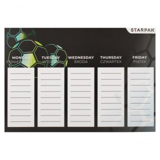 Plan lekcji z tabliczką mnożenia A5 Football STARPAK 431260