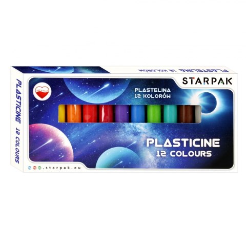 Plastelina 12 kolorów Space STARPAK 472911