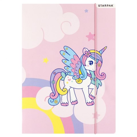 Teczka z gumką A4 Unicorn STARPAK 480785