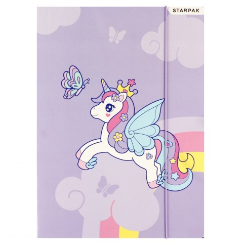 Teczka z gumką A4 Unicorn STARPAK 480785