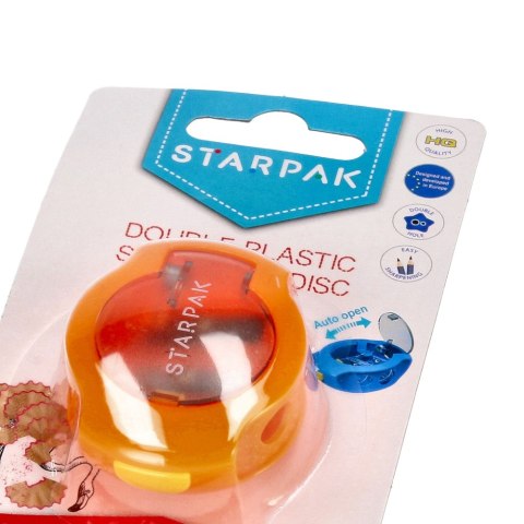 Temperówka 2 ostrza Dysk pomarańczowa B/C STARPAK 471006