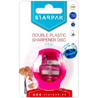 Temperówka 2 ostrza Dysk różowa B/C STARPAK 471005