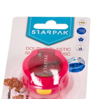 Temperówka 2 ostrza Dysk różowa B/C STARPAK 471005