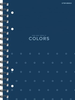 Kołozeszyt A4 Top 2000 COLORS 100 kartek w kratkę, Niebieski