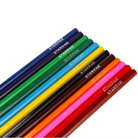 Kredki ołówkowe 12 kolorów Safari STARPAK 501767