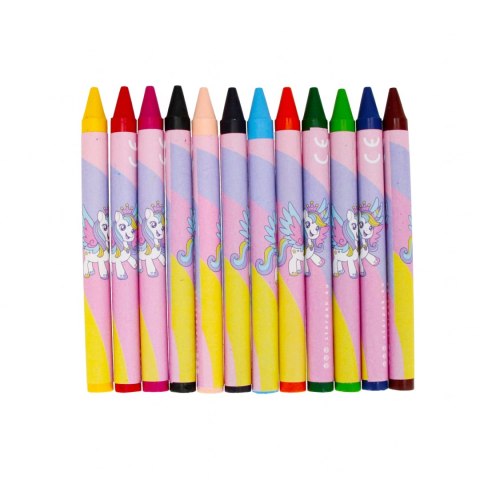 Kredki woskowe 12 kolorów Unicorn STARPAK 490949