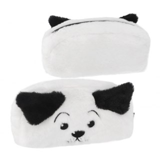 Piórnik saszetka pluszowa 1zamek Dog B&W STARPAK 502046
