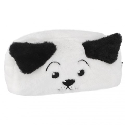 Piórnik saszetka pluszowa 1zamek Dog B&W STARPAK 502046