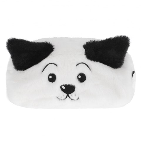 Piórnik saszetka pluszowa 1zamek Dog B&W STARPAK 502046