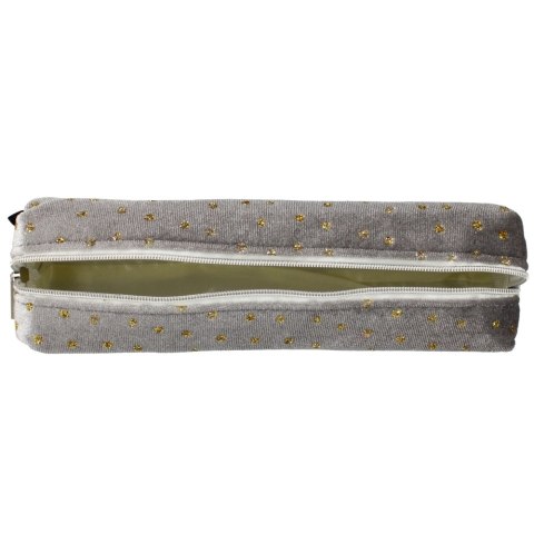 Piórnik tuba kwadratowa Grey Cristal STARPAK 490730