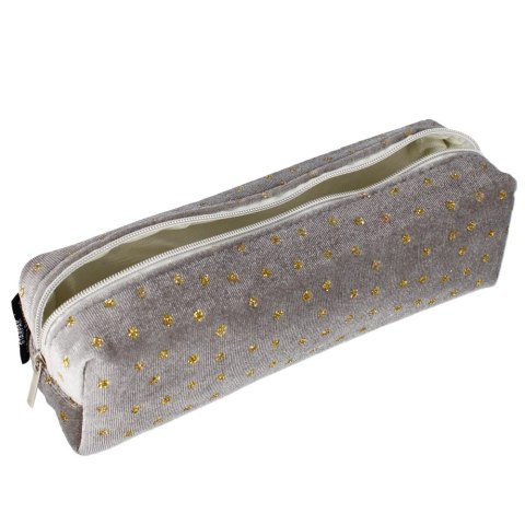 Piórnik tuba kwadratowa Grey Cristal STARPAK 490730